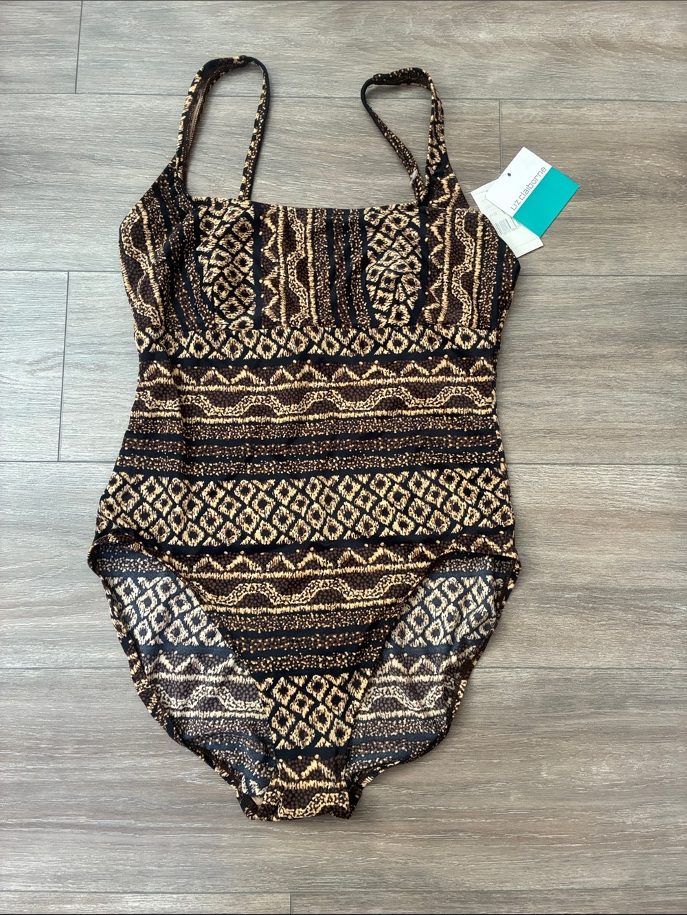 NWT Liz Claiborne One Piece Bathing Suit